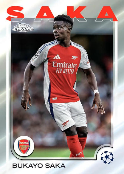 2024 - 25 Topps Chrome UEFA Club Competitions Soccer 7 - Pack Blaster - Columbia Hobby - Sports Card Boxes - Toploaders - Card Savers