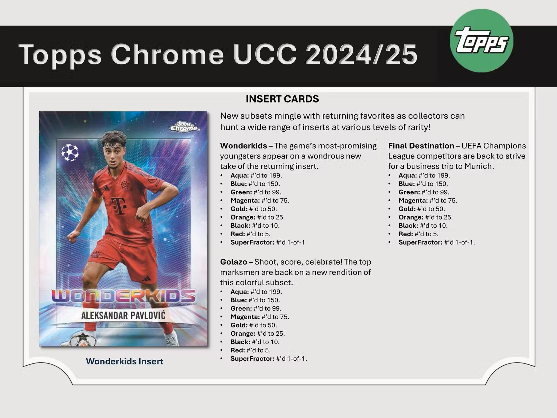 2024 - 25 Topps Chrome UEFA Club Competitions Soccer 7 - Pack Blaster - Columbia Hobby - Sports Card Boxes - Toploaders - Card Savers