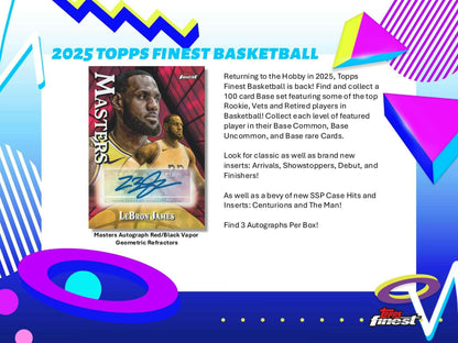 2024 - 25 Topps Finest Basketball Breaker Delight Box | Columbia Sports Cards - Columbia Hobby - Sports Card Boxes - Toploaders - Card Savers