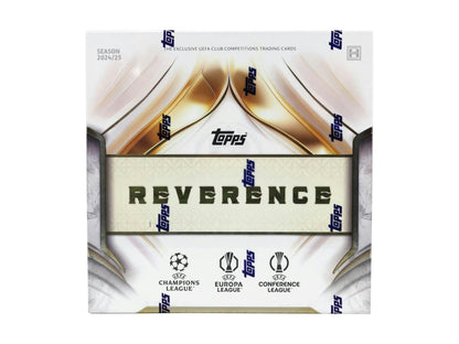 2024 - 25 Topps Reverence UEFA Club Competitions Soccer Hobby Box - Columbia Hobby - Sports Card Boxes - Toploaders - Card Savers