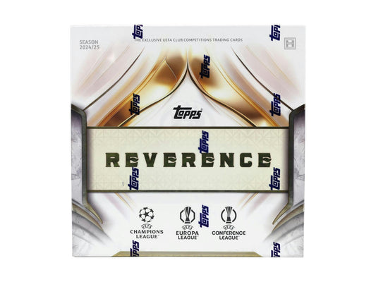 2024 - 25 Topps Reverence UEFA Club Competitions Soccer Hobby Box - Columbia Hobby - Sports Card Boxes - Toploaders - Card Savers