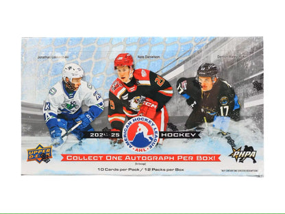 2024 - 25 Upper Deck AHL Hockey Hobby Box - Columbia Hobby - Sports Card Boxes - Toploaders - Card Savers