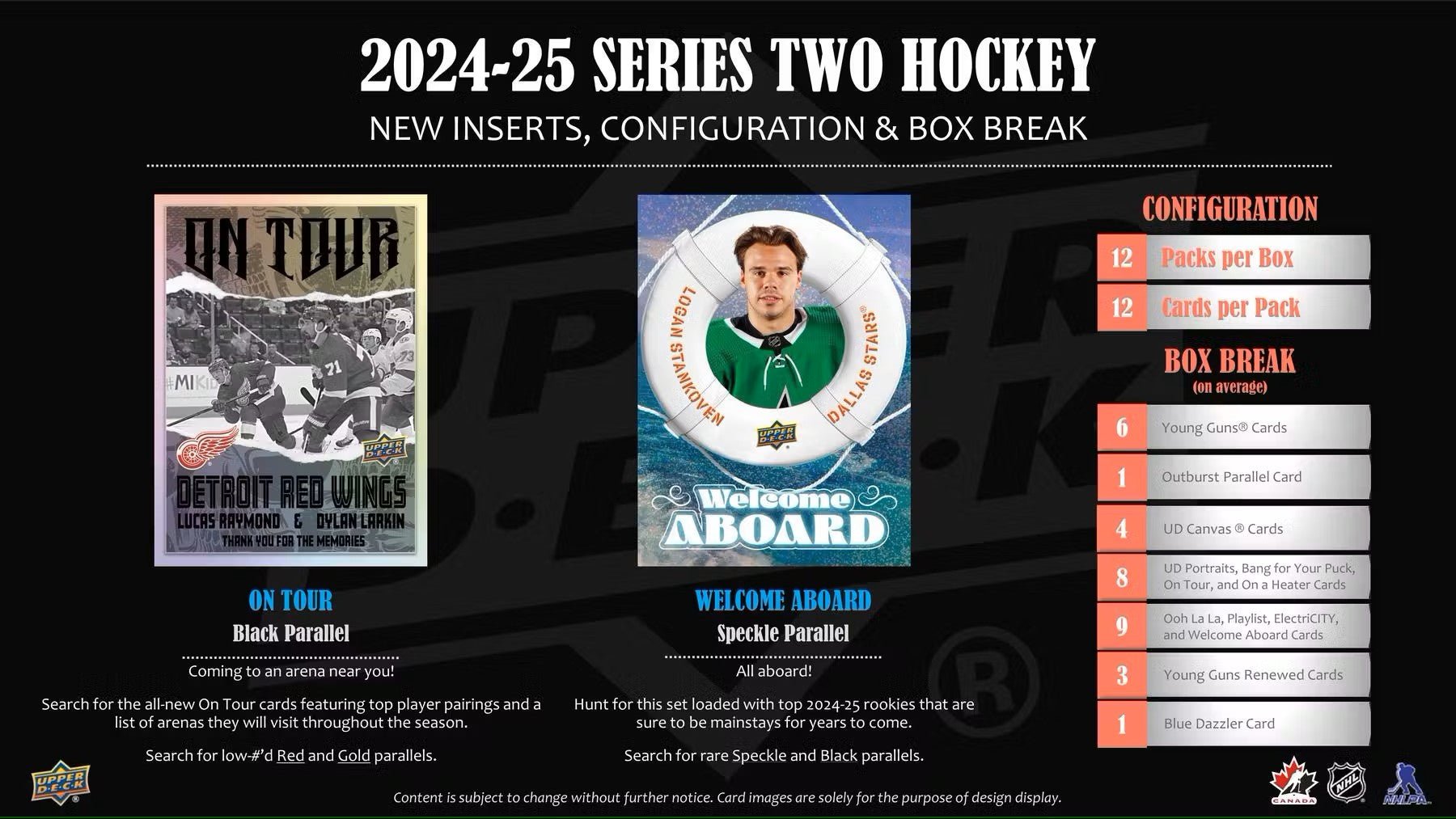 2024 - 25 Upper Deck Series 2 Hockey Hobby Box - Columbia Hobby - Sports Card Boxes - Toploaders - Card Savers