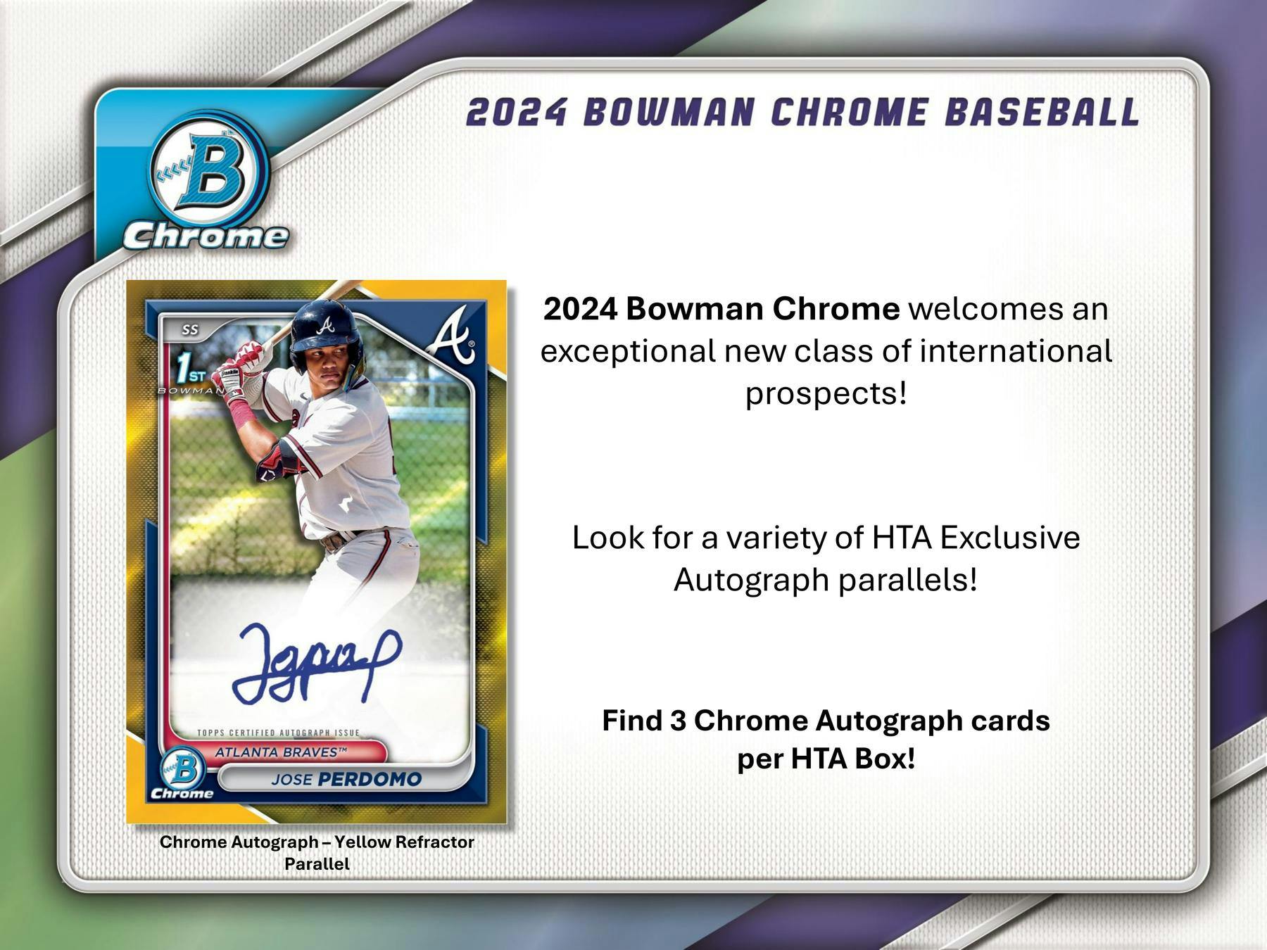 2024 Bowman Chrome Baseball HTA Choice Box - Columbia Hobby - Sports Card Boxes - Toploaders - Card Savers