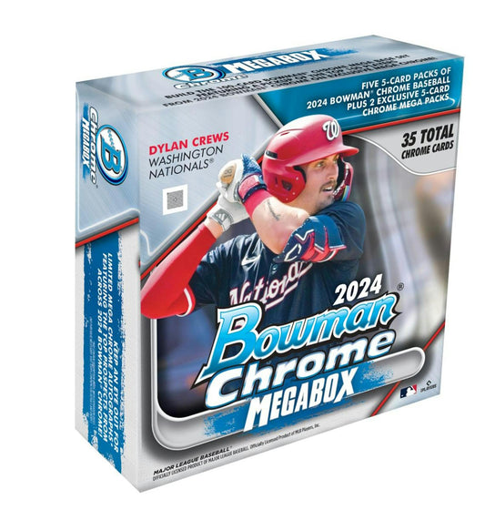 2024 Bowman Chrome Baseball Mega Box - Columbia Hobby - Sports Card Boxes - Toploaders - Card Savers
