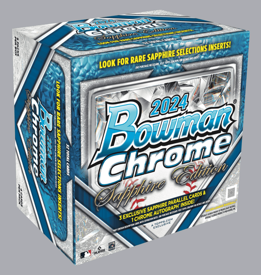 2024 Bowman Chrome Baseball Sapphire Edition - Hobby Box - Columbia Hobby - Sports Card Boxes - Toploaders - Card Savers