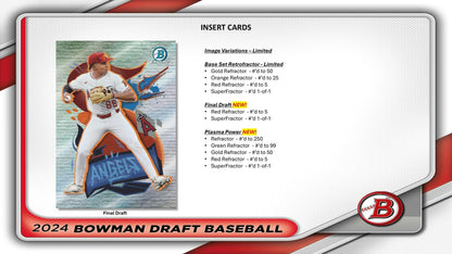 2024 Bowman Draft Baseball Super Jumbo Box - Columbia Hobby - Sports Card Boxes - Toploaders - Card Savers