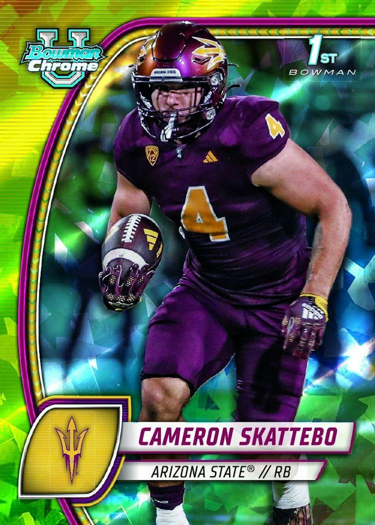 2024 Bowman University Chrome Football Sapphire Edition Hobby Box - Columbia Hobby - Sports Card Boxes - Toploaders - Card Savers
