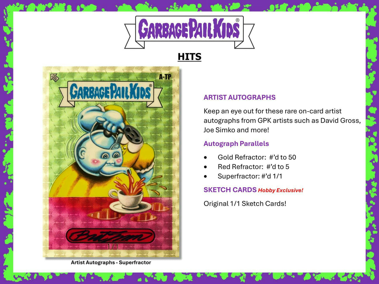 2024 Garbage Pail Kids Chrome Series 7 Hobby Box (Topps 2024) - Columbia Hobby - Sports Card Boxes - Toploaders - Card Savers