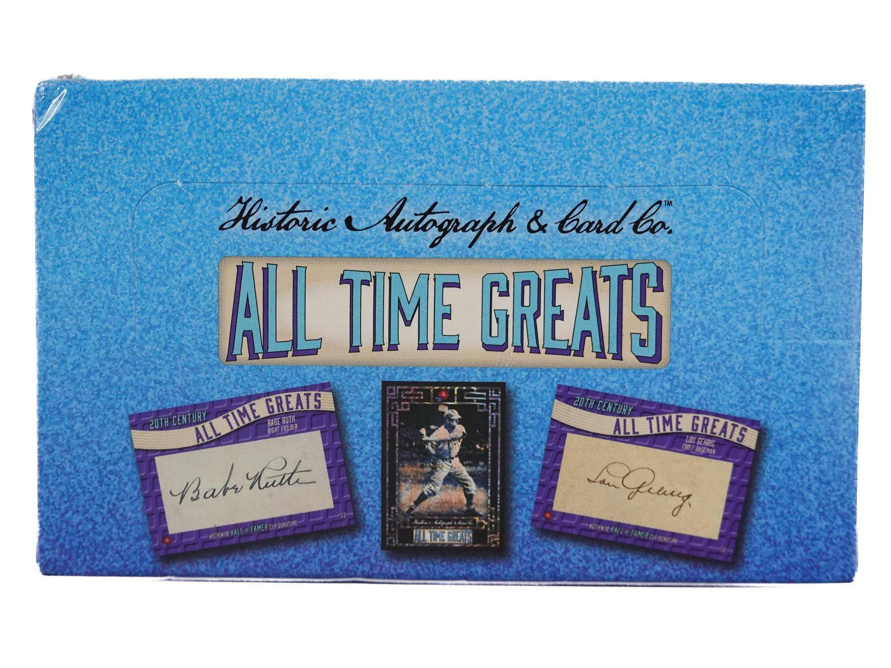 2024 Historic Autographs All - Time Greats Baseball Hobby - Columbia Hobby - Sports Card Boxes - Toploaders - Card Savers