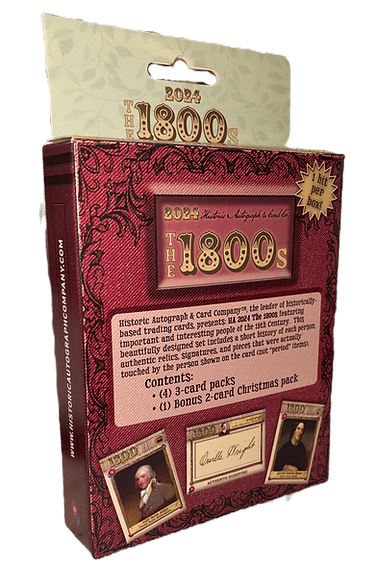2024 Historic Autographs The 1800s - Columbia Hobby - Sports Card Boxes - Toploaders - Card Savers
