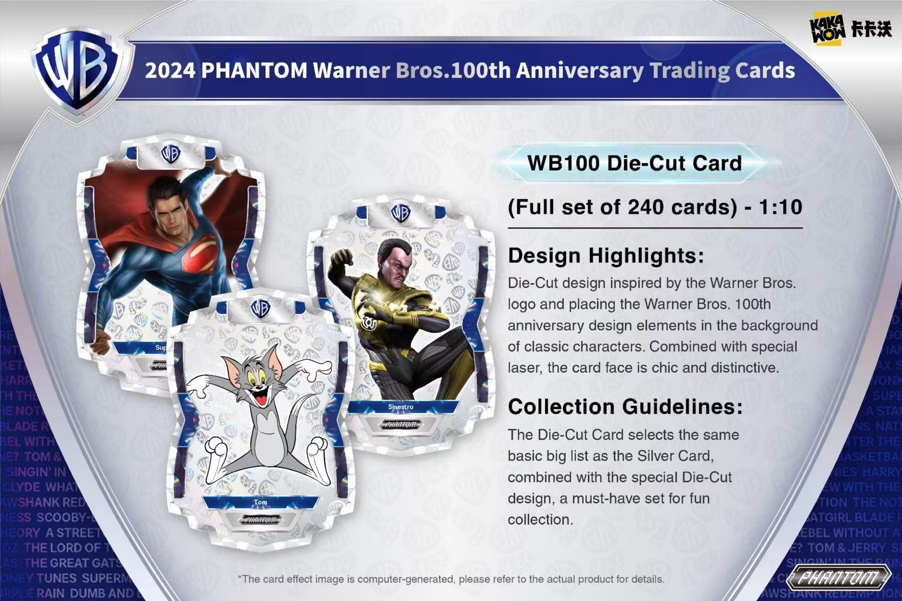 2024 Kakawow Warner Brothers Phantom 100th Anniversary Trading Cards Hobby Box - Columbia Hobby - Sports Card Boxes - Toploaders - Card Savers