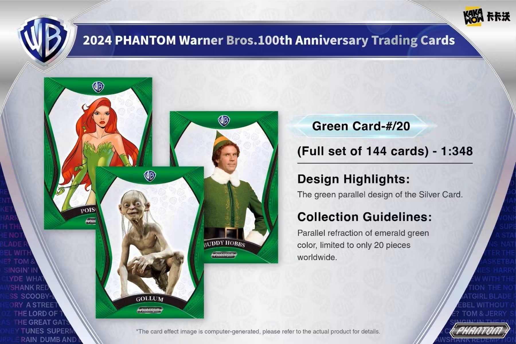 2024 Kakawow Warner Brothers Phantom 100th Anniversary Trading Cards Hobby Box - Columbia Hobby - Sports Card Boxes - Toploaders - Card Savers