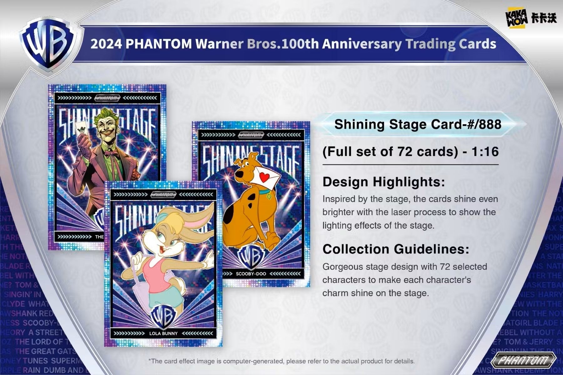 2024 Kakawow Warner Brothers Phantom 100th Anniversary Trading Cards Hobby Box - Columbia Hobby - Sports Card Boxes - Toploaders - Card Savers