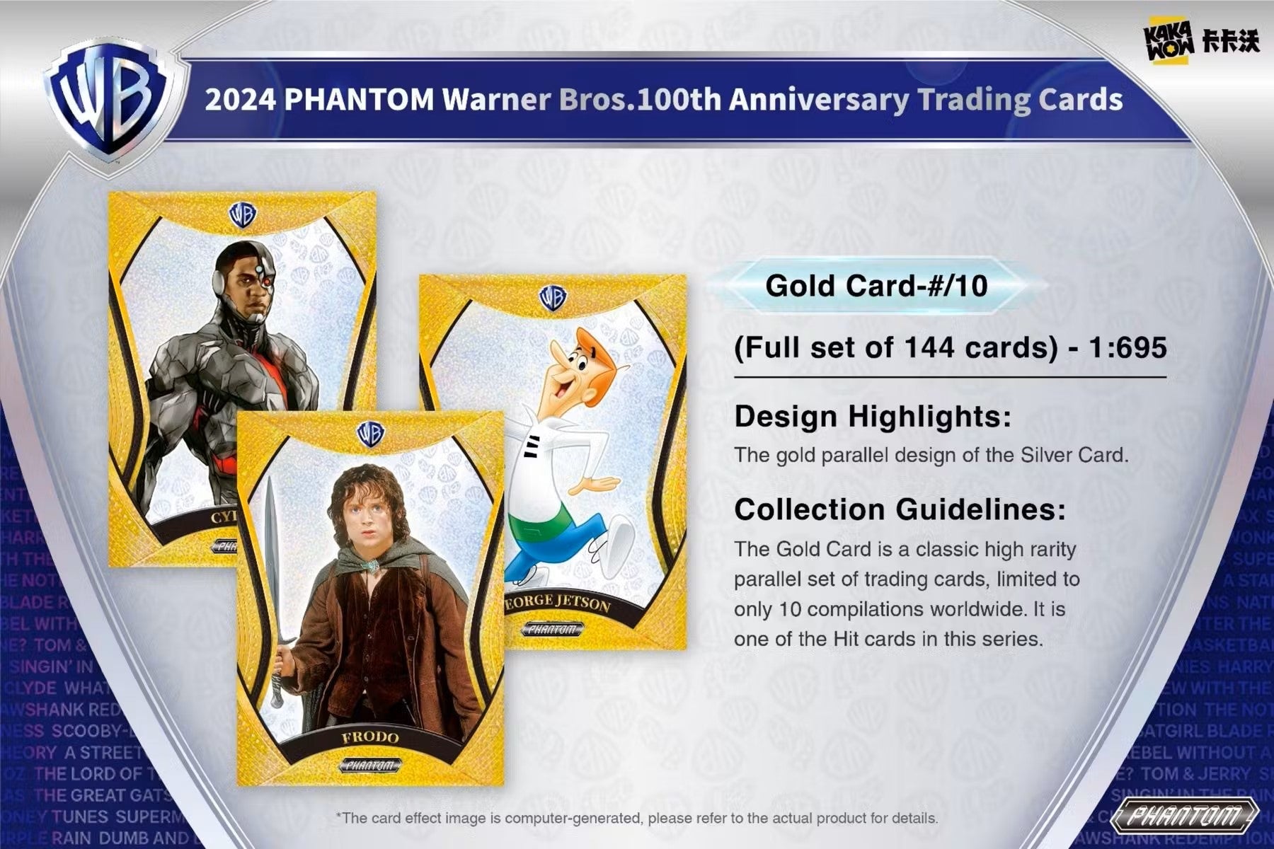 2024 Kakawow Warner Brothers Phantom 100th Anniversary Trading Cards Hobby Box - Columbia Hobby - Sports Card Boxes - Toploaders - Card Savers