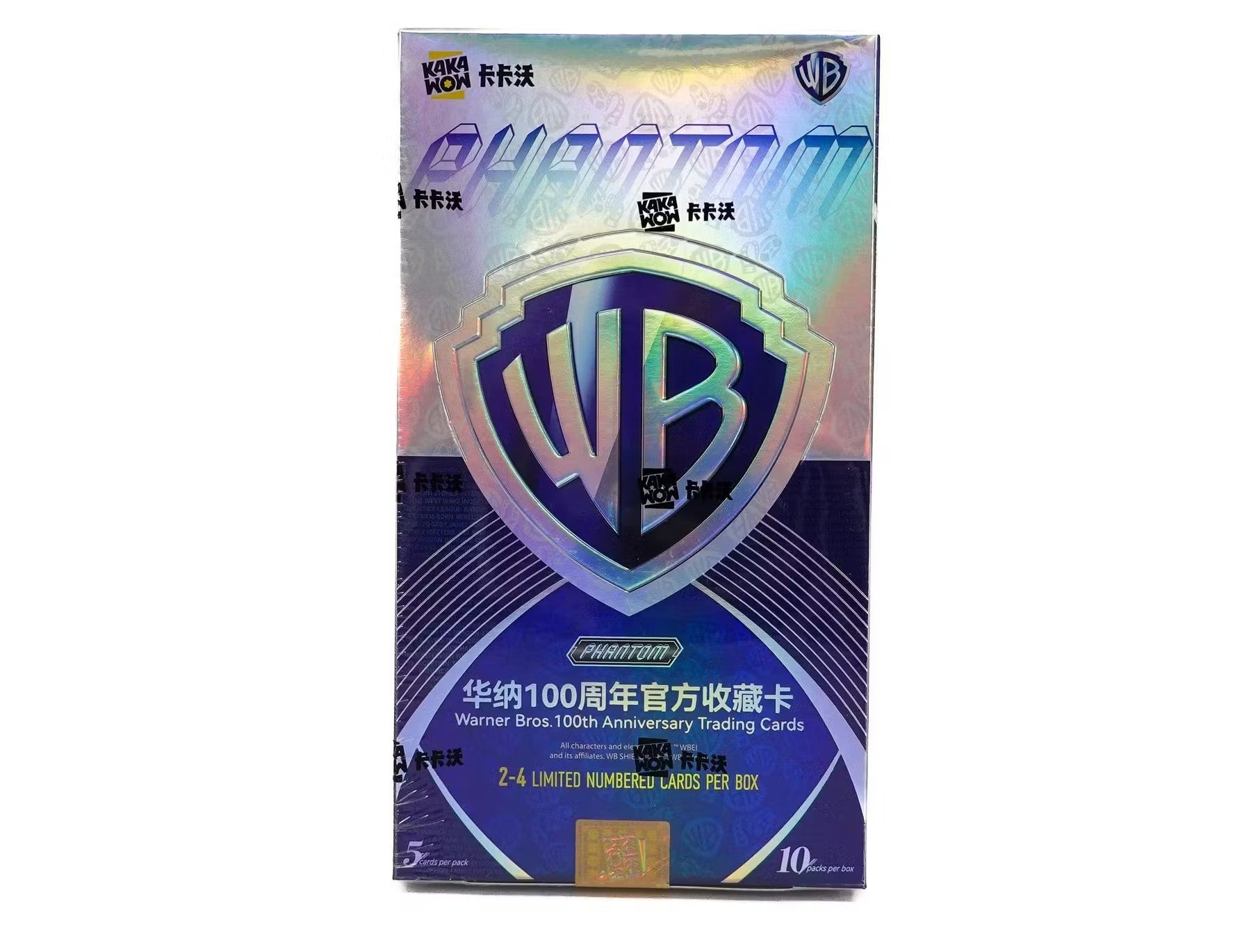 2024 Kakawow Warner Brothers Phantom 100th Anniversary Trading Cards Hobby Box - Columbia Hobby - Sports Card Boxes - Toploaders - Card Savers