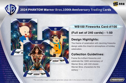 2024 Kakawow Warner Brothers Phantom 100th Anniversary Trading Cards Hobby Box - Columbia Hobby - Sports Card Boxes - Toploaders - Card Savers