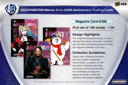 2024 Kakawow Warner Brothers Phantom 100th Anniversary Trading Cards Hobby Box - Columbia Hobby - Sports Card Boxes - Toploaders - Card Savers