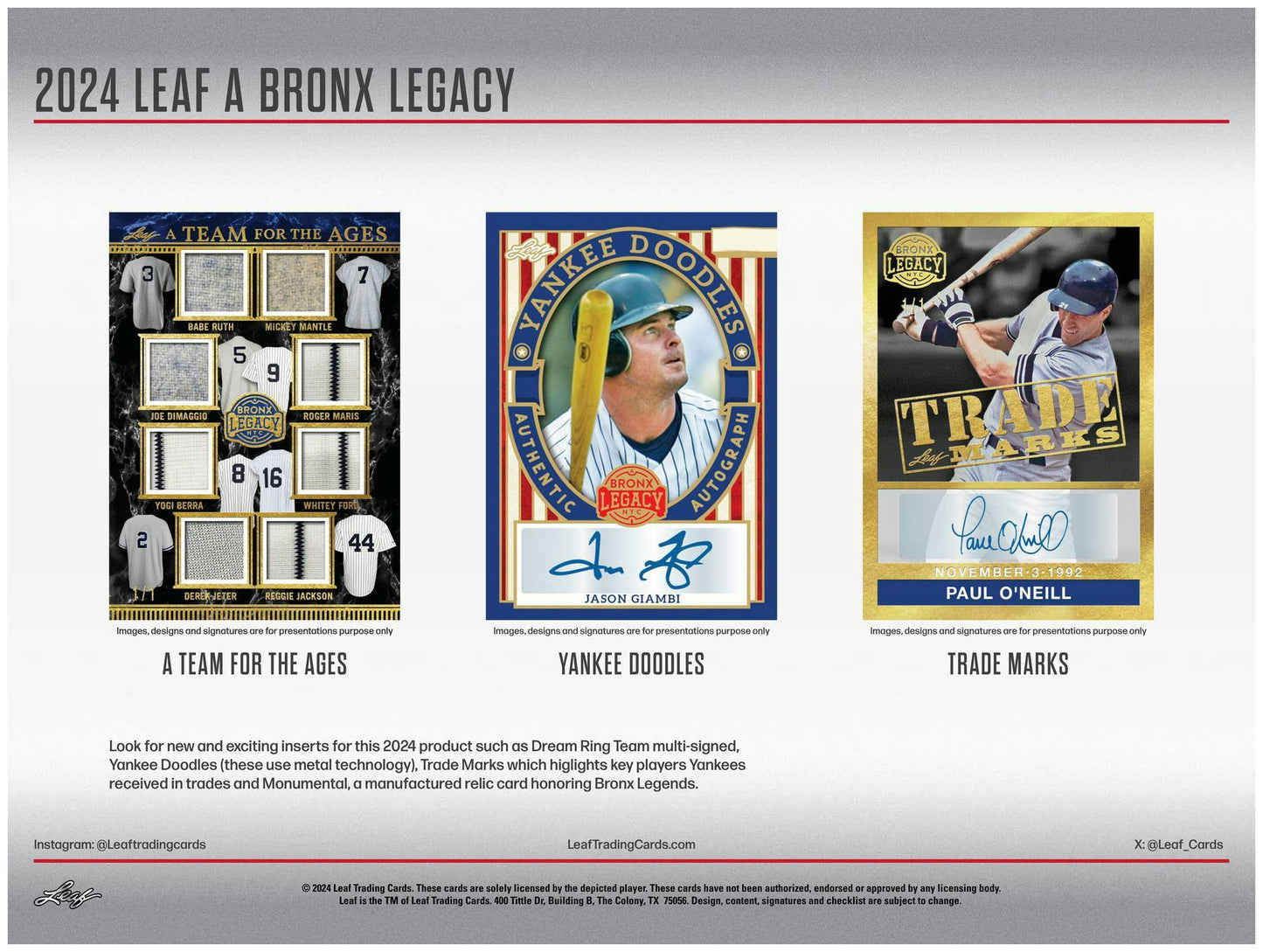 2024 Leaf A Bronx Legacy NYC Series 2 Baseball Hobby Box - Columbia Hobby - Sports Card Boxes - Toploaders - Card Savers