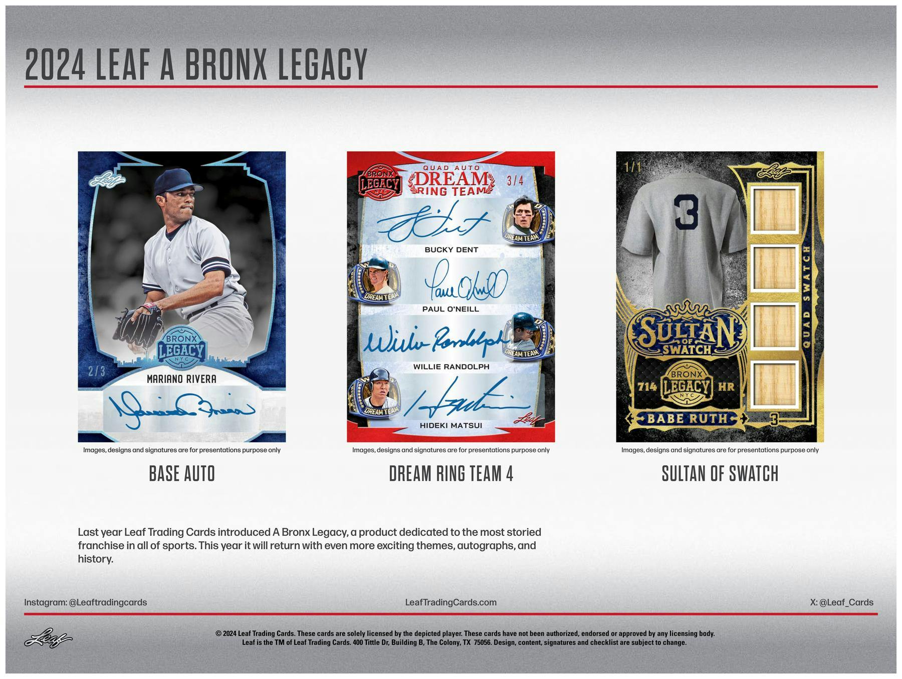 2024 Leaf A Bronx Legacy NYC Series 2 Baseball Hobby Box - Columbia Hobby - Sports Card Boxes - Toploaders - Card Savers