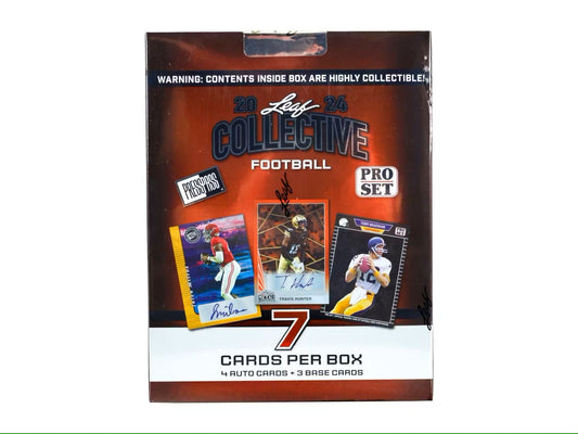 2024 Leaf Collective Football Hobby Box - Columbia Hobby - Sports Card Boxes - Toploaders - Card Savers