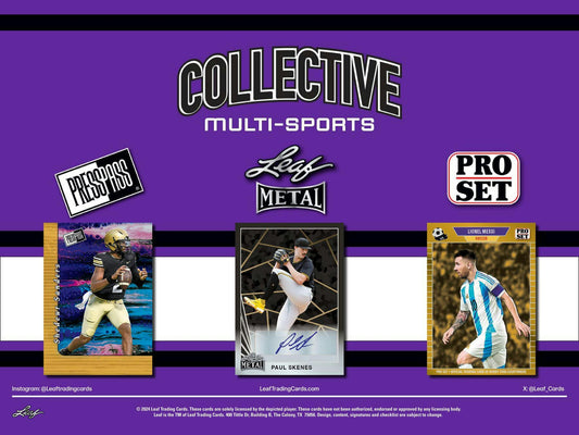 2024 Leaf Collective Multisport Hobby Box - Columbia Hobby - Sports Card Boxes - Toploaders - Card Savers