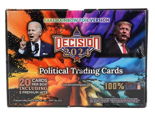 2024 Leaf Decision Rare Rainbow Foil Version Hobby Box - Columbia Hobby - Sports Card Boxes - Toploaders - Card Savers