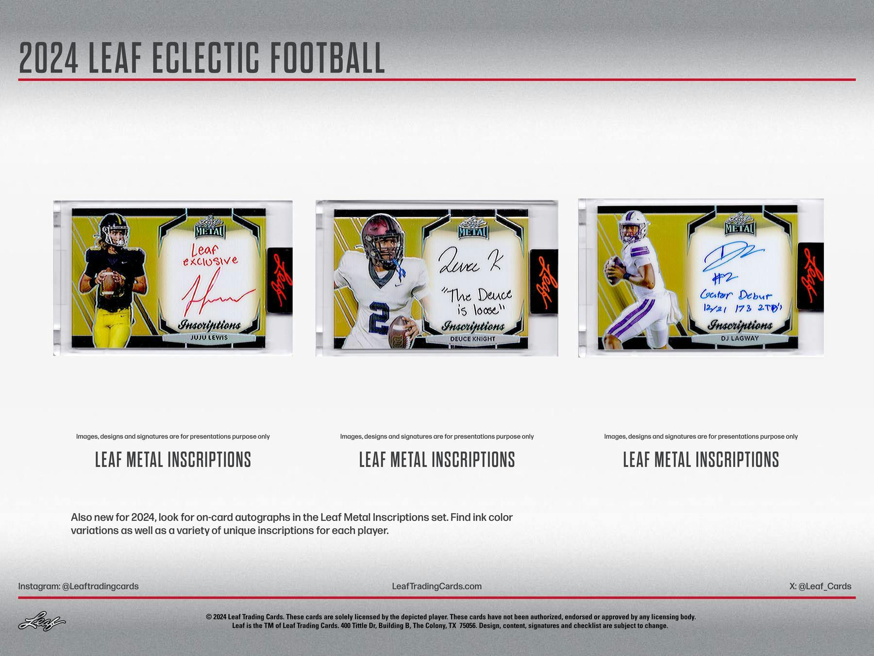 2024 Leaf Eclectic Football Hobby Box - Columbia Hobby - Sports Card Boxes - Toploaders - Card Savers