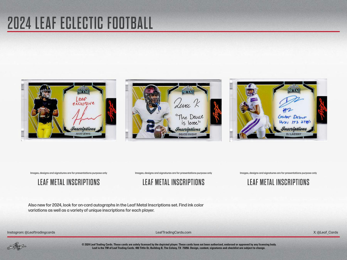 2024 Leaf Eclectic Football Jumbo Box - Columbia Hobby - Sports Card Boxes - Toploaders - Card Savers
