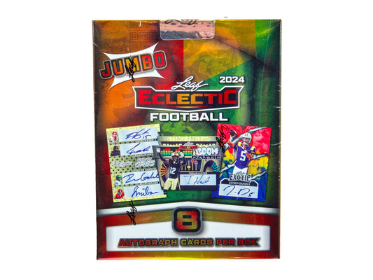 2024 Leaf Eclectic Football Jumbo Box - Columbia Hobby - Sports Card Boxes - Toploaders - Card Savers
