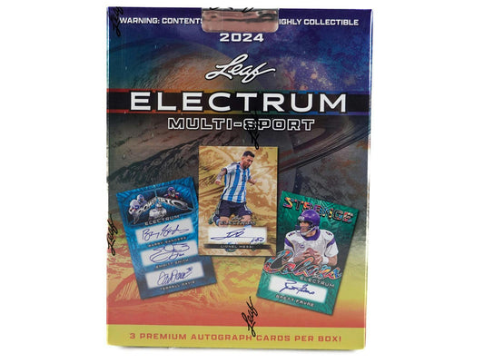 2024 Leaf Electrum Multisport Hobby Box - Columbia Hobby - Sports Card Boxes - Toploaders - Card Savers