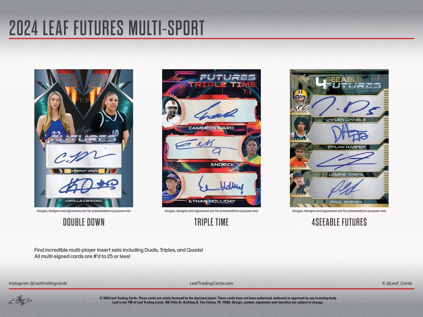2024 Leaf Futures Multisport Hobby Box - Columbia Hobby - Sports Card Boxes - Toploaders - Card Savers