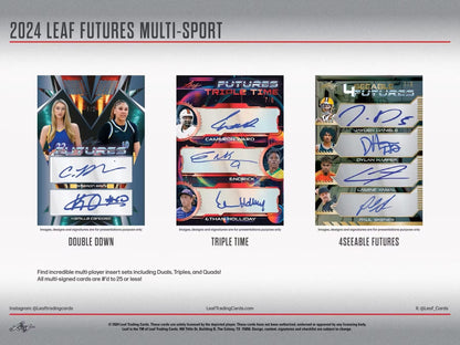 2024 Leaf Futures Multisport Hobby Box - Columbia Hobby - Sports Card Boxes - Toploaders - Card Savers