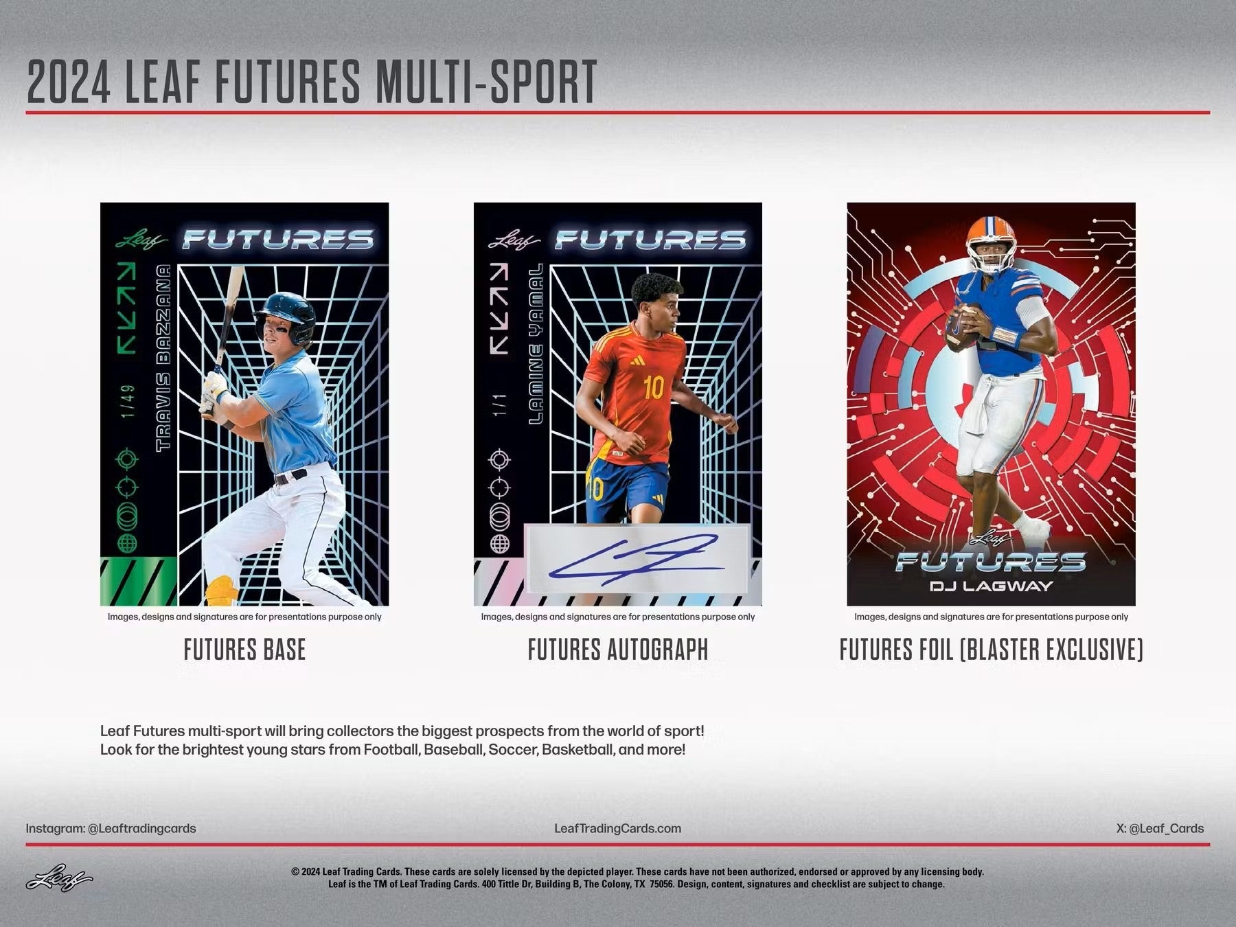 2024 Leaf Futures Multisport Hobby Box - Columbia Hobby - Sports Card Boxes - Toploaders - Card Savers