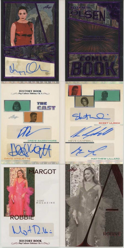 2024 Leaf History Book Pop Culture Edition Chapter 1 Hobby Box - Columbia Hobby - Sports Card Boxes - Toploaders - Card Savers