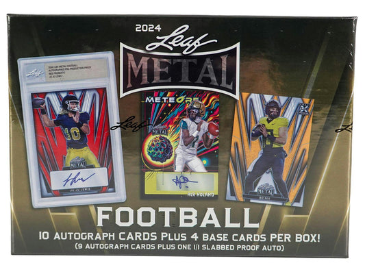 2024 Leaf Metal Football Jumbo Box - Columbia Hobby - Sports Card Boxes - Toploaders - Card Savers