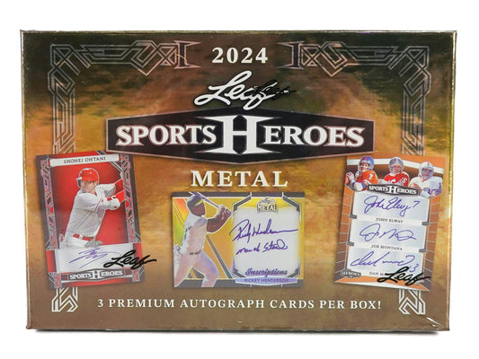 2024 Leaf Sports Heros Metal - Columbia Hobby - Sports Card Boxes - Toploaders - Card Savers