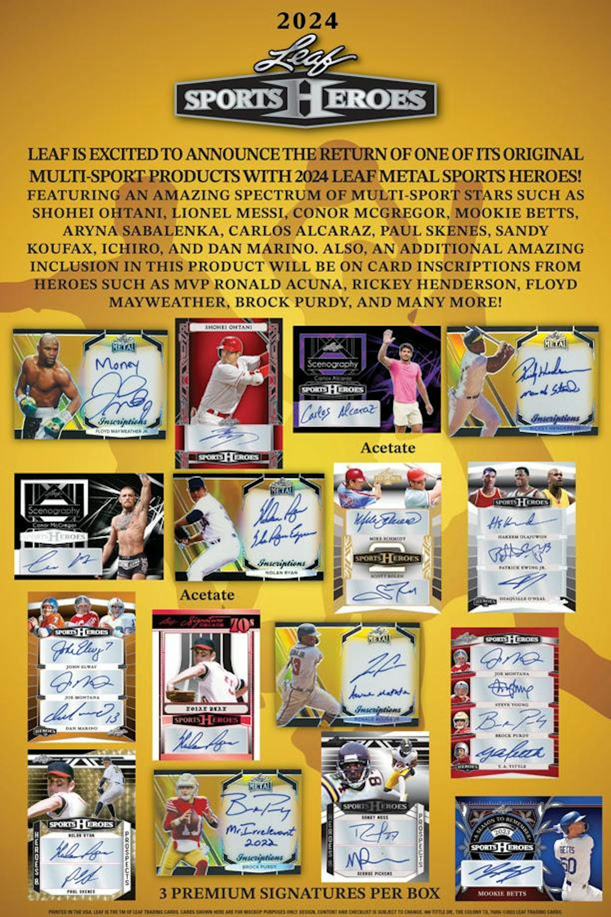 2024 Leaf Sports Heros Metal - Columbia Hobby - Sports Card Boxes - Toploaders - Card Savers