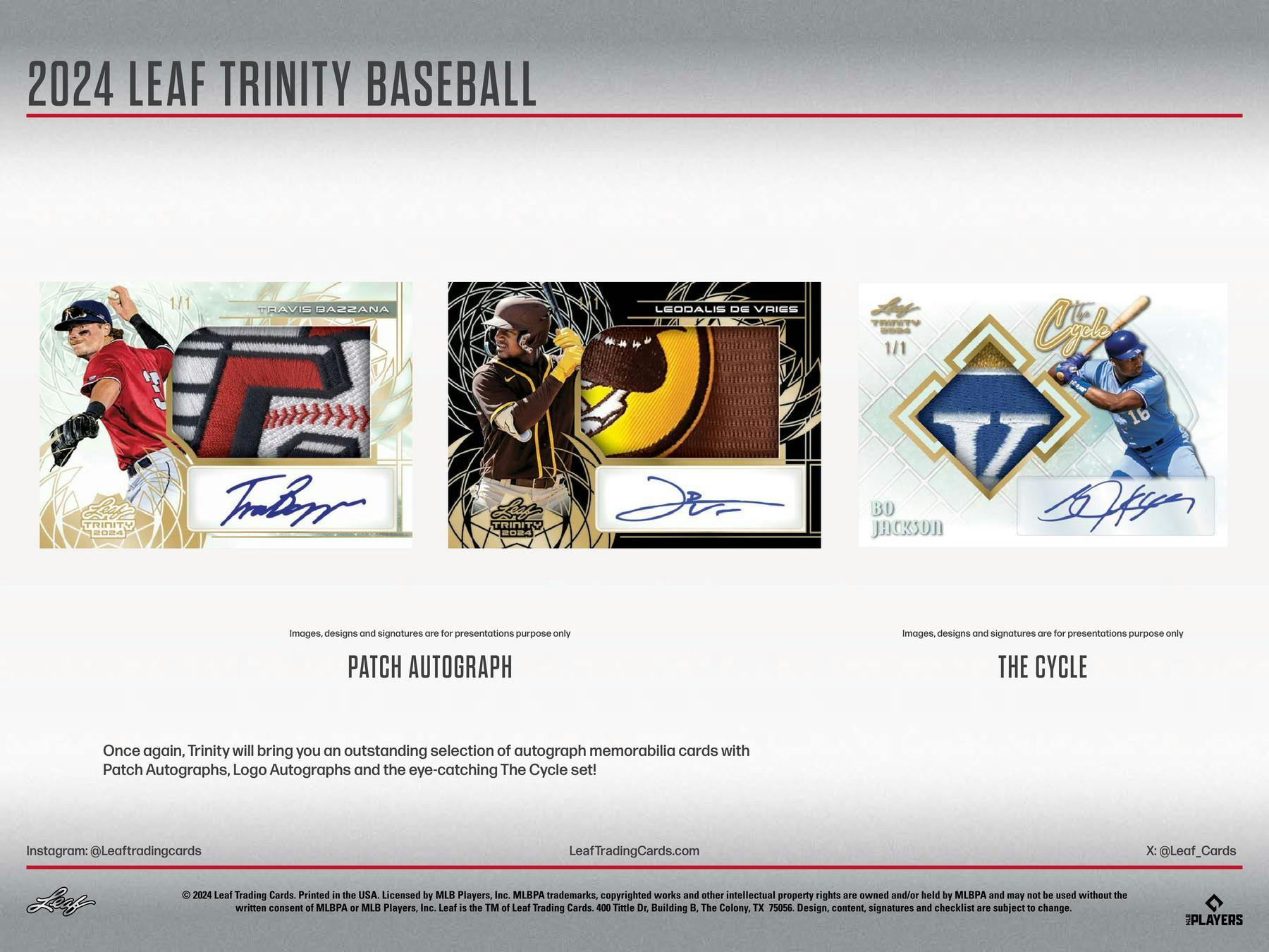 2024 Leaf Trinity Baseball Hobby Box | Columbia Sports Cards - Columbia Hobby - Sports Card Boxes - Toploaders - Card Savers