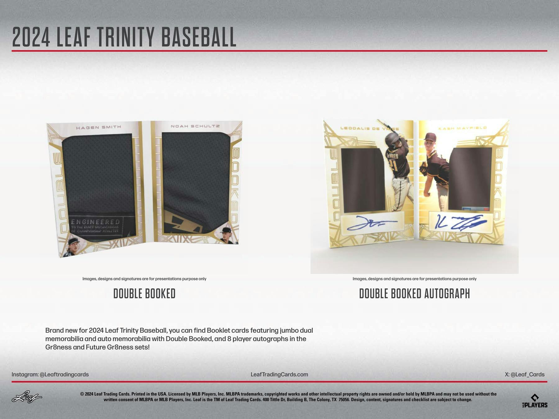 2024 Leaf Trinity Baseball Hobby Box | Columbia Sports Cards - Columbia Hobby - Sports Card Boxes - Toploaders - Card Savers