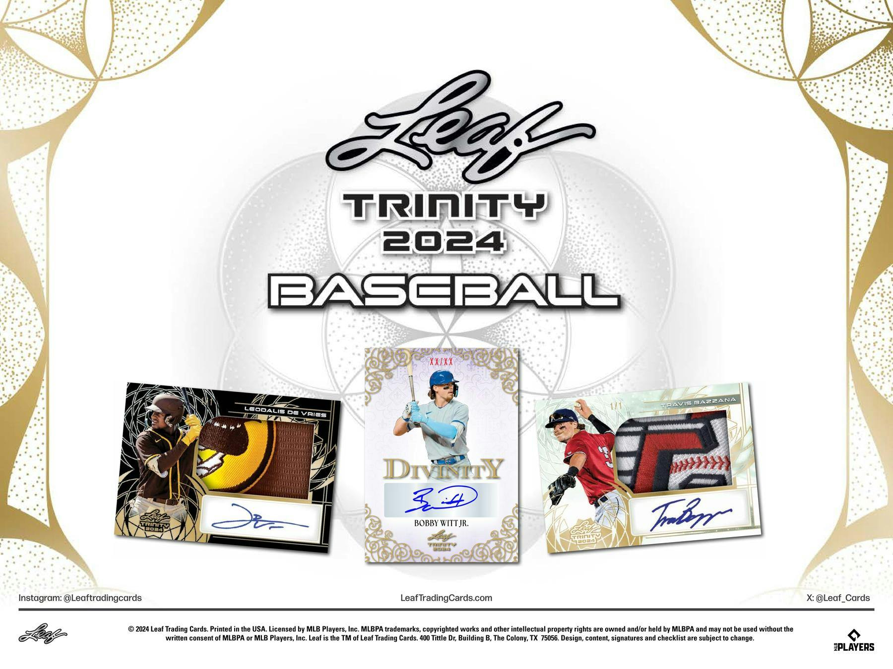 2024 Leaf Trinity Baseball Hobby Box | Columbia Sports Cards - Columbia Hobby - Sports Card Boxes - Toploaders - Card Savers
