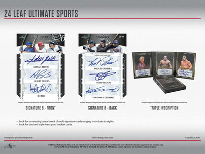 2024 Leaf Ultimate Sports Hobby Box - Columbia Hobby - Sports Card Boxes - Toploaders - Card Savers