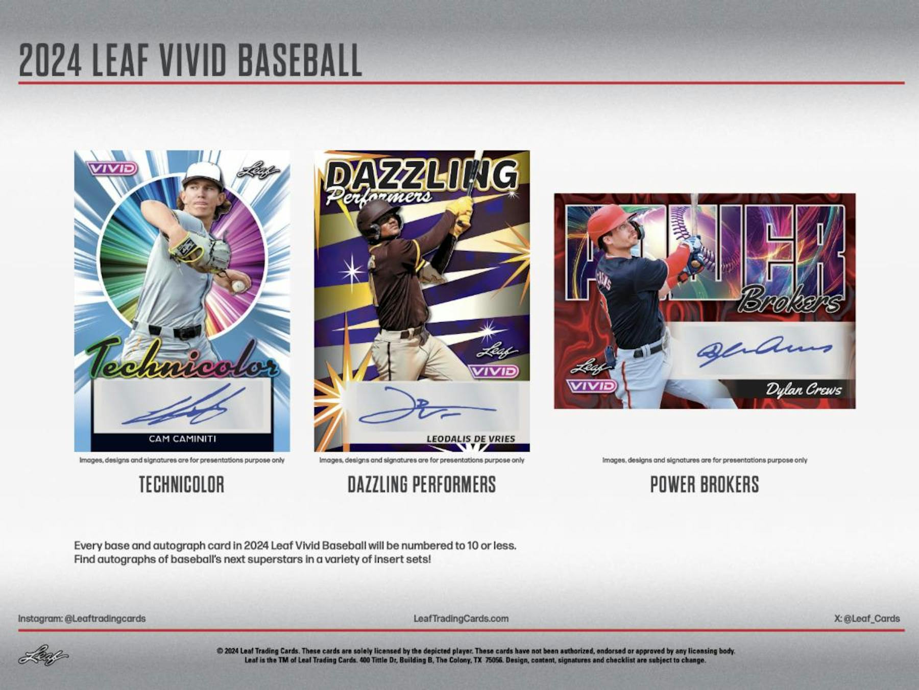 2024 Leaf Vivid Baseball Hobby Box - Columbia Hobby - Sports Card Boxes - Toploaders - Card Savers