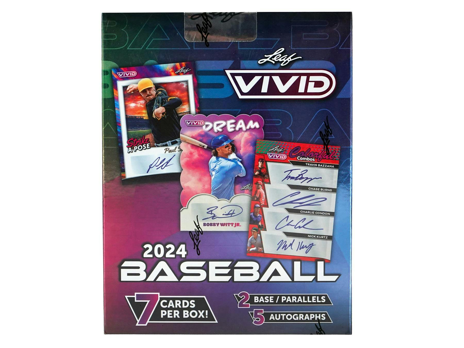 2024 Leaf Vivid Baseball Hobby Box - Columbia Hobby - Sports Card Boxes - Toploaders - Card Savers