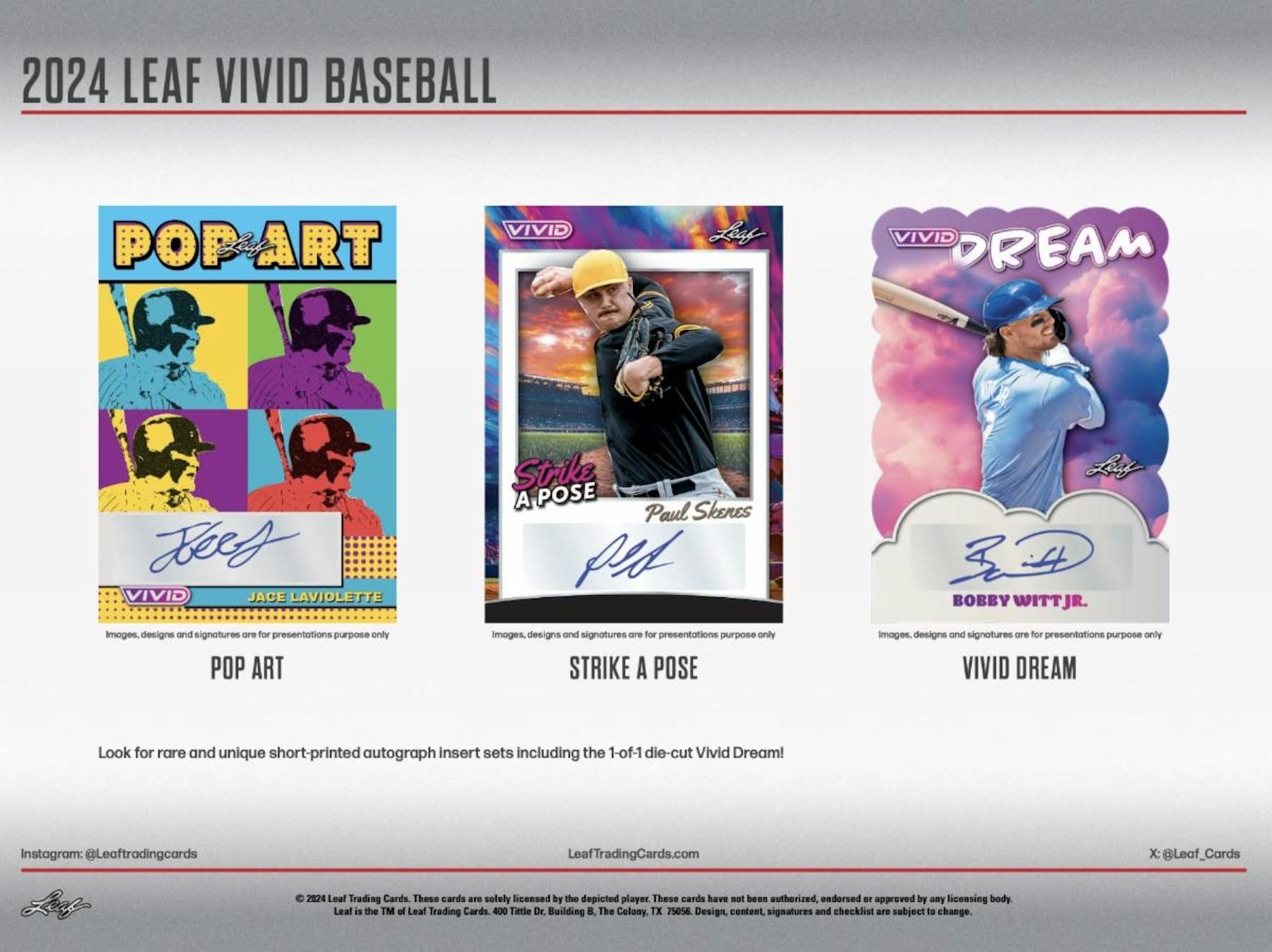 2024 Leaf Vivid Baseball Hobby Box - Columbia Hobby - Sports Card Boxes - Toploaders - Card Savers
