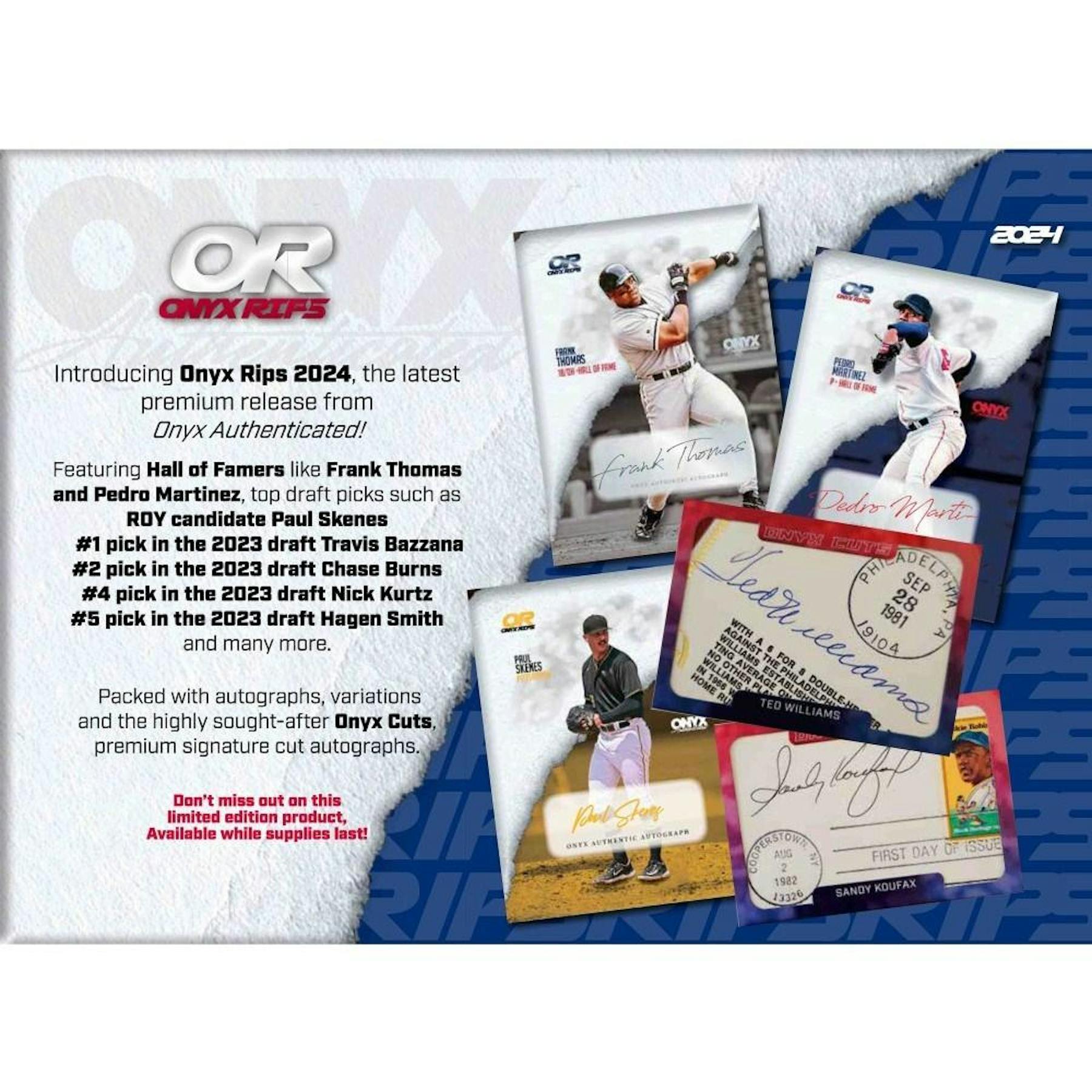 2024 Onyx Rips Baseball Hobby - Columbia Hobby - Sports Card Boxes - Toploaders - Card Savers