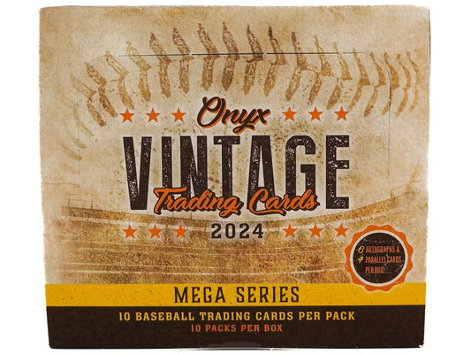 2024 Onyx Vintage Mega Series Baseball Hobby Box - Columbia Hobby - Sports Card Boxes - Toploaders - Card Savers