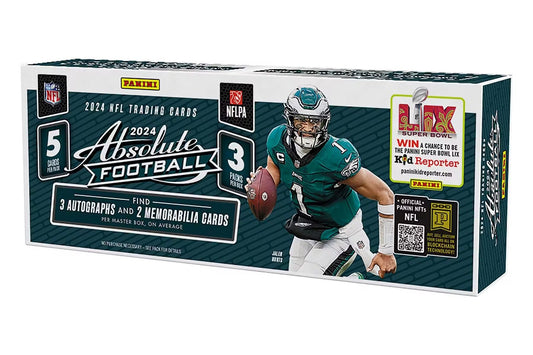 2024 Panini Absolute Football Hobby Box - Columbia Hobby - Sports Card Boxes - Toploaders - Card Savers