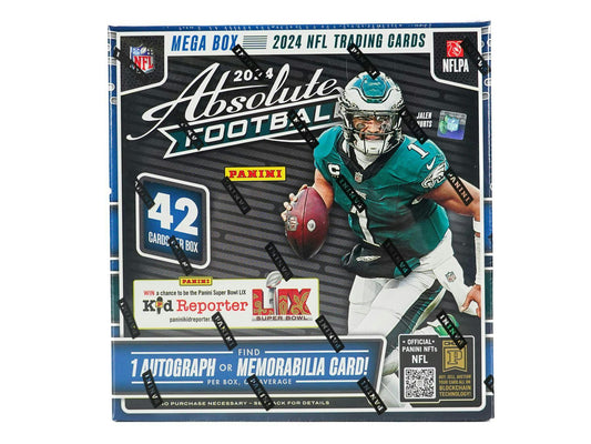 2024 Panini Absolute Football Mega Box - Columbia Hobby - Sports Card Boxes - Toploaders - Card Savers