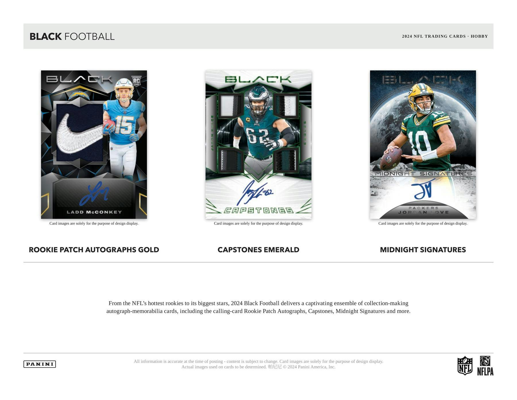 2024 Panini Black Football Hobby Box - Columbia Hobby - Sports Card Boxes - Toploaders - Card Savers